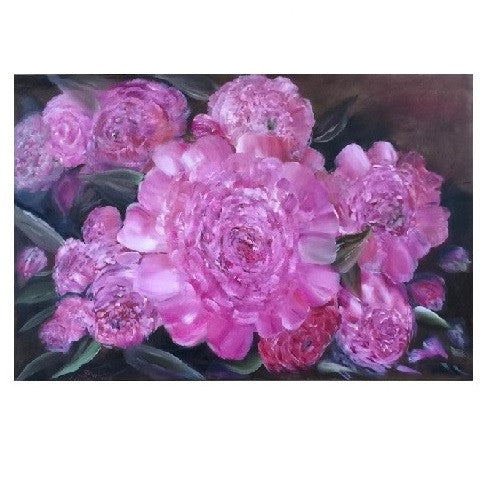 "Paeonia"-Original Oil on Canvas 36" x 24" SOLD