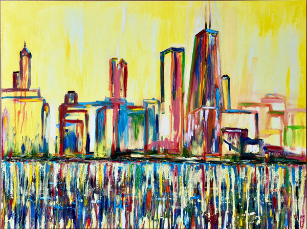 "Chi-Town" Oil on Canvas 48in x 36in