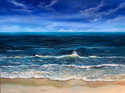 "Breaking Wave" 3D-Oil on canvas 36"x48"