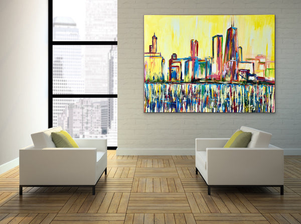 "Chi-Town" Oil on Canvas 48in x 36in