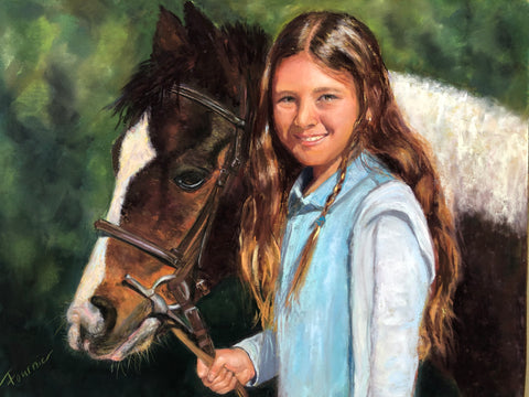 "Horse Girl" Commissioned Art-SOLD